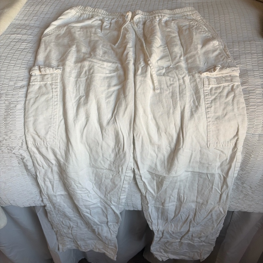 WoMen's White Casual Pants